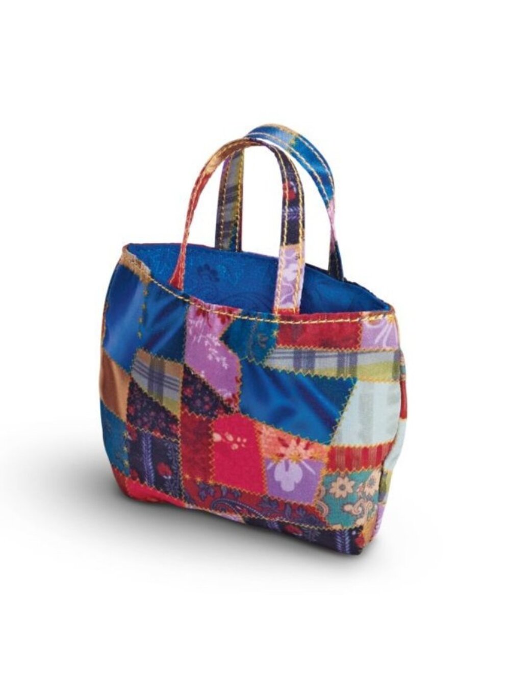 American Girl Addy Walker Meet Accessories III Patchwork Print Bag for 18" Doll